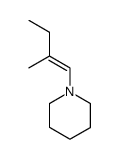 1-(2-Methyl-1-butenyl)piperidine Structure