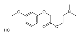 2-[2-(3-methoxyphenoxy)acetyl]oxyethyl-dimethylazanium,chloride Structure