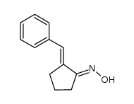 E,E-2-benzylidenecyclopentanone oxime Structure