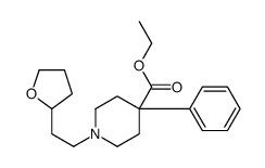 ethyl 1-[2-(oxolan-2-yl)ethyl]-4-phenylpiperidine-4-carboxylate Structure