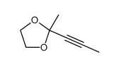 1,3-Dioxolane, 2-methyl-2-(1-propynyl)- (9CI)结构式