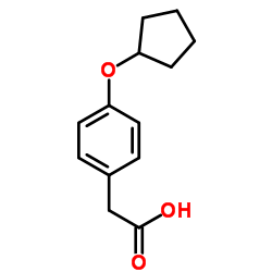 4-(Cyclopentyloxy)-benzeneacetic acid Structure