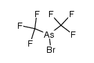 bis(trifluoromethyl)bromoarsine结构式