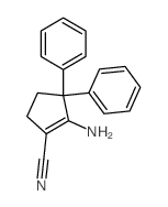 1-Cyclopentene-1-carbonitrile,2-amino-3,3-diphenyl- structure
