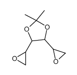 2,2-dimethyl-4,5-bis(oxiran-2-yl)-1,3-dioxolane结构式