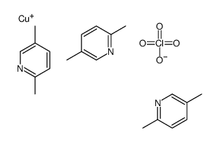 copper(1+),2,5-dimethylpyridine,perchlorate Structure