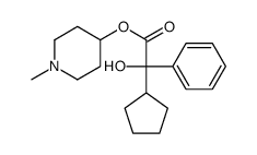 (1-methylpiperidin-4-yl) 2-cyclopentyl-2-hydroxy-2-phenylacetate Structure