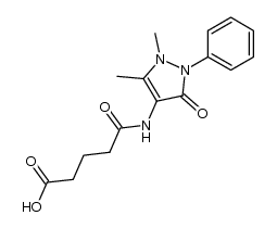 N-antipyrine-glutaramic acid structure