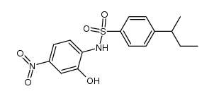 4-(sec-butyl)-N-(2-hydroxy-4-nitrophenyl)benzenesulfonamide结构式