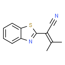 2-Benzothiazoleacetonitrile,alpha-(1-methylethylidene)-(9CI) structure
