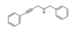 N-(3-phenylprop-2-ynyl)benzenemethanamine Structure