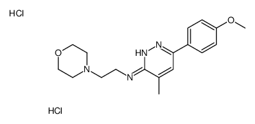 6-(4-methoxyphenyl)-4-methyl-N-(2-morpholin-4-ylethyl)pyridazin-3-amine,dihydrochloride结构式