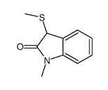 1-methyl-3-methylsulfanyl-3H-indol-2-one结构式