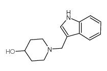 1-(1H-Indol-3-ylmethyl)-4-piperidinol Structure