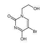 5-bromo-1-(2-hydroxyethyl)pyrimidine-2,4-dione结构式