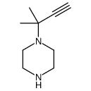 1-(2-methylbut-3-yn-2-yl)piperazine结构式