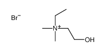 ethyl-(2-hydroxyethyl)-dimethylazanium,bromide Structure