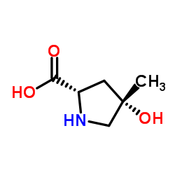 (4S)-4-Hydroxy-4-methyl-L-proline结构式