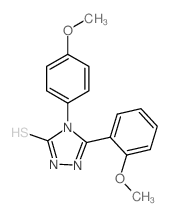 5-(2-Methoxyphenyl)-4-(4-methoxyphenyl)-4H-1,2,4-triazole-3-thiol Structure