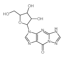 3-[3,4-dihydroxy-5-(hydroxymethyl)oxolan-2-yl]-7H-[1,2,4]triazolo[1,5-a]purin-9-one Structure