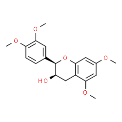(2R)-2α-(3,4-Dimethoxyphenyl)-5,7-dimethoxychroman-3α-ol结构式