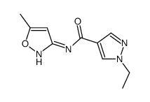 1H-Pyrazole-4-carboxamide,1-ethyl-N-(5-methyl-3-isoxazolyl)-(9CI)结构式