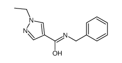 1H-Pyrazole-4-carboxamide,1-ethyl-N-(phenylmethyl)-(9CI) Structure