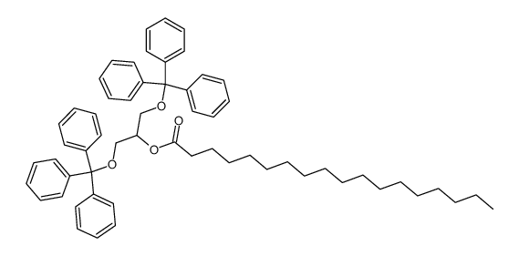 1,3-bis(trityloxy)propan-2-yl stearate结构式