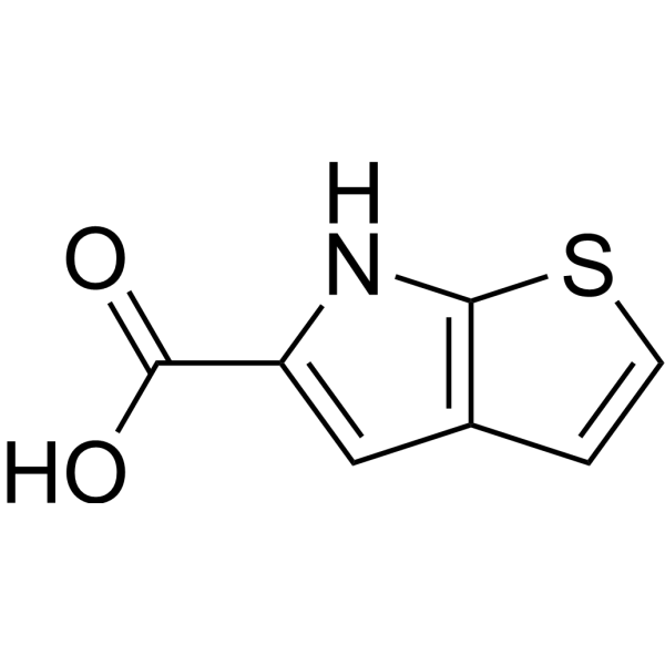 6H-噻吩并[2,3-b]吡咯-5-羧酸结构式