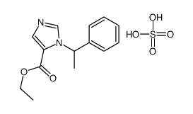 ethyl 3-(1-phenylethyl)imidazole-4-carboxylate,sulfuric acid Structure