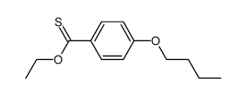 4-butoxy-thiobenzoic acid O-ethyl ester Structure