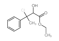 Benzenepropanoic acid, b-chloro-a-hydroxy-b-methyl-,ethyl ester structure