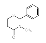4H-1,3-Thiazin-4-one, tetrahydro-3-methyl-2-phenyl- structure