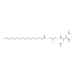 [2-hydroxy-3-[(1-oxohexadecyl)oxy]propyl] hydrogen 2,3-diacetoxysuccinate Structure