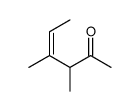 3,4-Dimethyl-4-hexen-2-one结构式