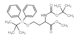 2-tert-butoxycarbonylamino-4-(tert-butyl-diphenyl-silanyloxy)-butyric acid methyl ester Structure