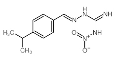 hydroxy-oxo-[[N-[(4-propan-2-ylphenyl)methylideneamino]carbamimidoyl]amino]azanium Structure