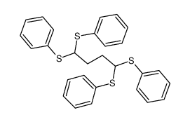 1,1,4,4-tetrakis(phenylthio)butane Structure