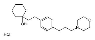 1-[2-[4-(3-morpholin-4-ylpropyl)phenyl]ethyl]cyclohexan-1-ol,hydrochloride Structure