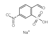 Benzenesulfonic acid,2-formyl-5-nitro-, sodium salt (1:1) Structure