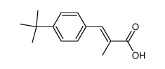 (2E)-3-[4-(tert-butyl)phenyl]-2-methylprop-2-enoic acid结构式