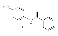 Benzamide,N-(2,4-dihydroxyphenyl)-结构式