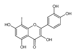 3,5,7,3',4'-pentahydroxy-8-methylflavone Structure