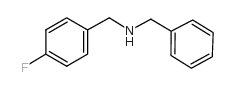 N-苄基-4-氟苄基胺结构式
