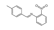 N-(4-methylbenzylidene)-2-nitroaniline结构式