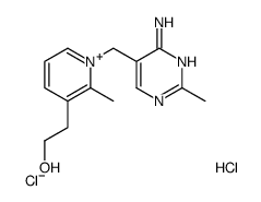 2-[1-[(4-amino-2-methylpyrimidin-5-yl)methyl]-2-methylpyridin-1-ium-3-yl]ethanol,chloride,hydrochloride结构式