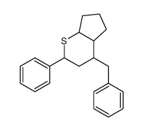 4-benzyl-2-phenyl-2,3,4,4a,5,6,7,7a-octahydrocyclopenta[b]thiopyran Structure