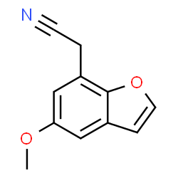 7-Benzofuranacetonitrile,5-methoxy-(9CI) Structure