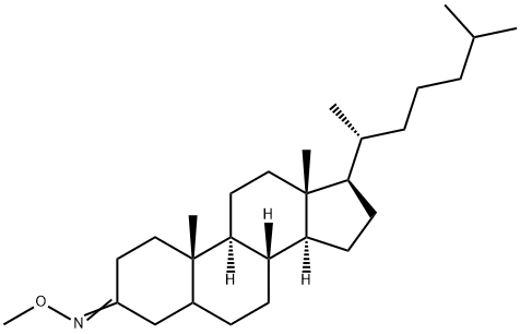 Cholestan-3-one O-methyl oxime结构式