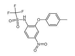 C,C,C-Trifluoro-N-(4-nitro-2-p-tolyloxy-phenyl)-methanesulfonamide Structure